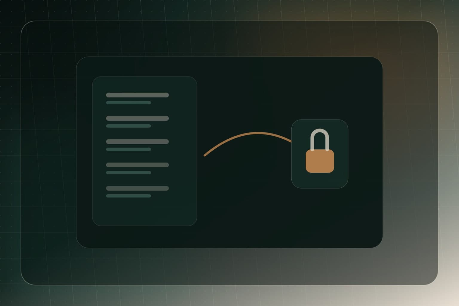 Abstract WordPress admin AJAX request flow secured with a lock and permission boundary.