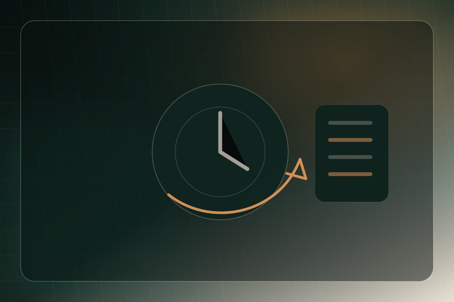 Abstract clock and scheduled task panel representing WordPress cron events.