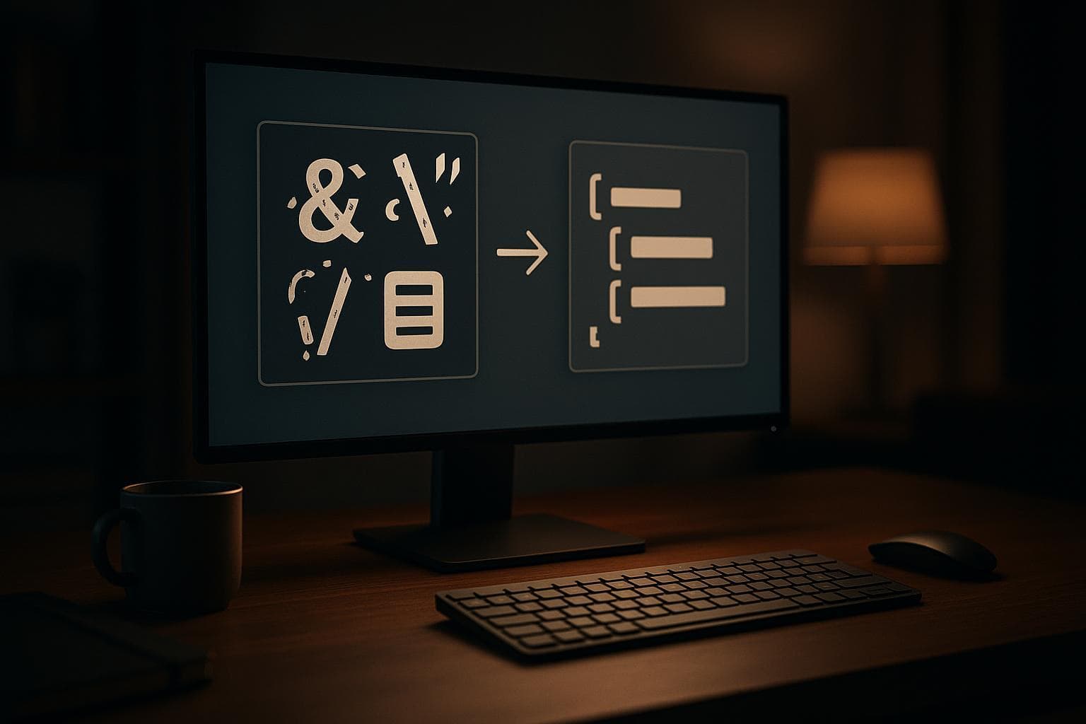 Dark editorial developer workstation visualizing normalization of slashed request input in WordPress.