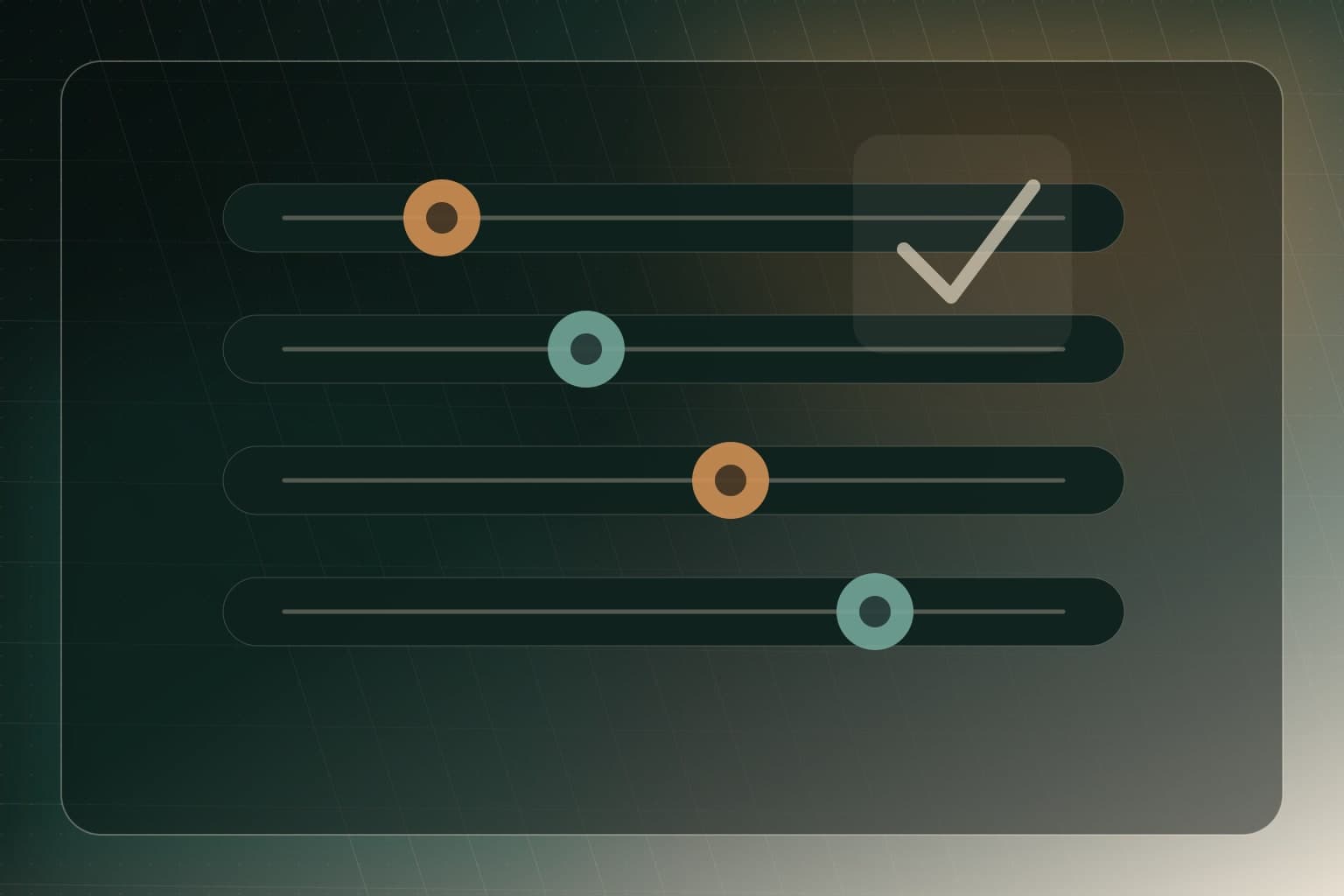 Abstract WordPress settings controls representing safe plugin configuration.