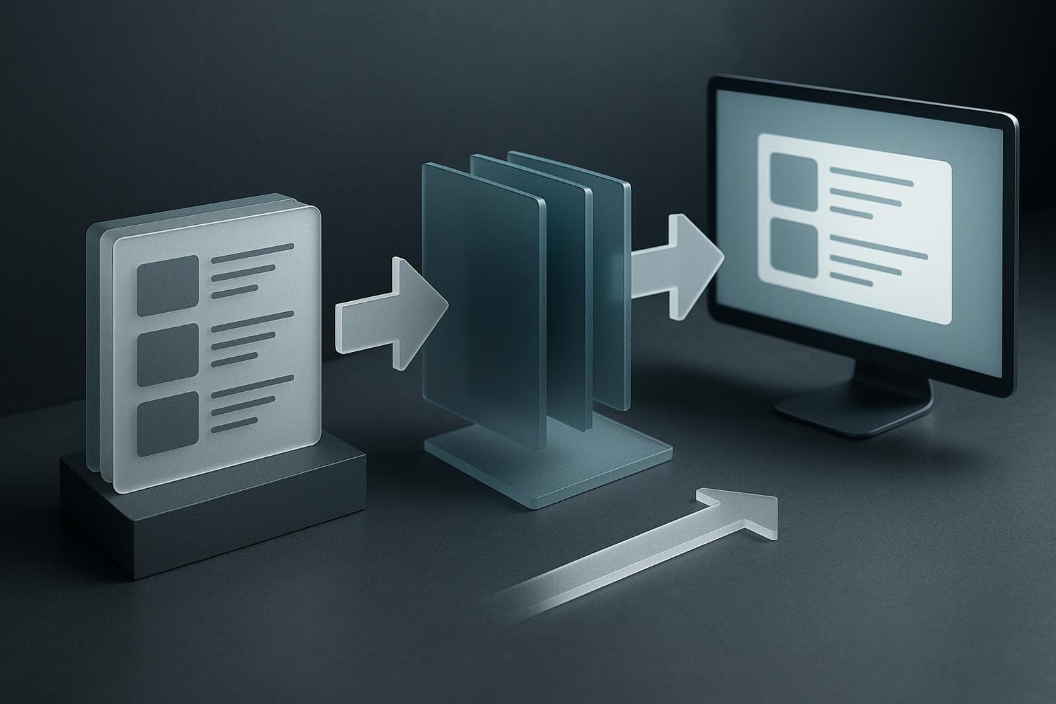 Editorial API workflow scene showing WordPress REST response shaping for headless delivery.