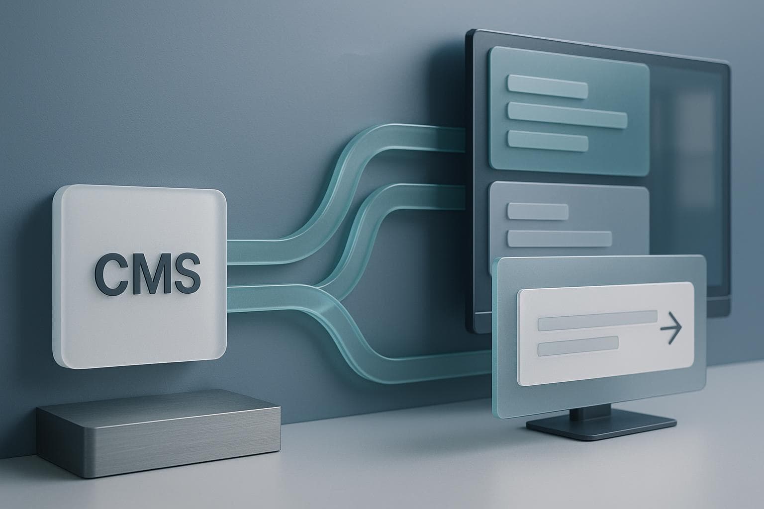 Abstract API routing scene representing canonical WordPress REST endpoint URL generation for headless integrations.